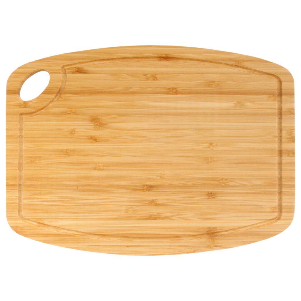 Vertical Cut Bamboo Cutting Board with Hanging Hole 11.75" x 8.63" x 0.40"/0.75"