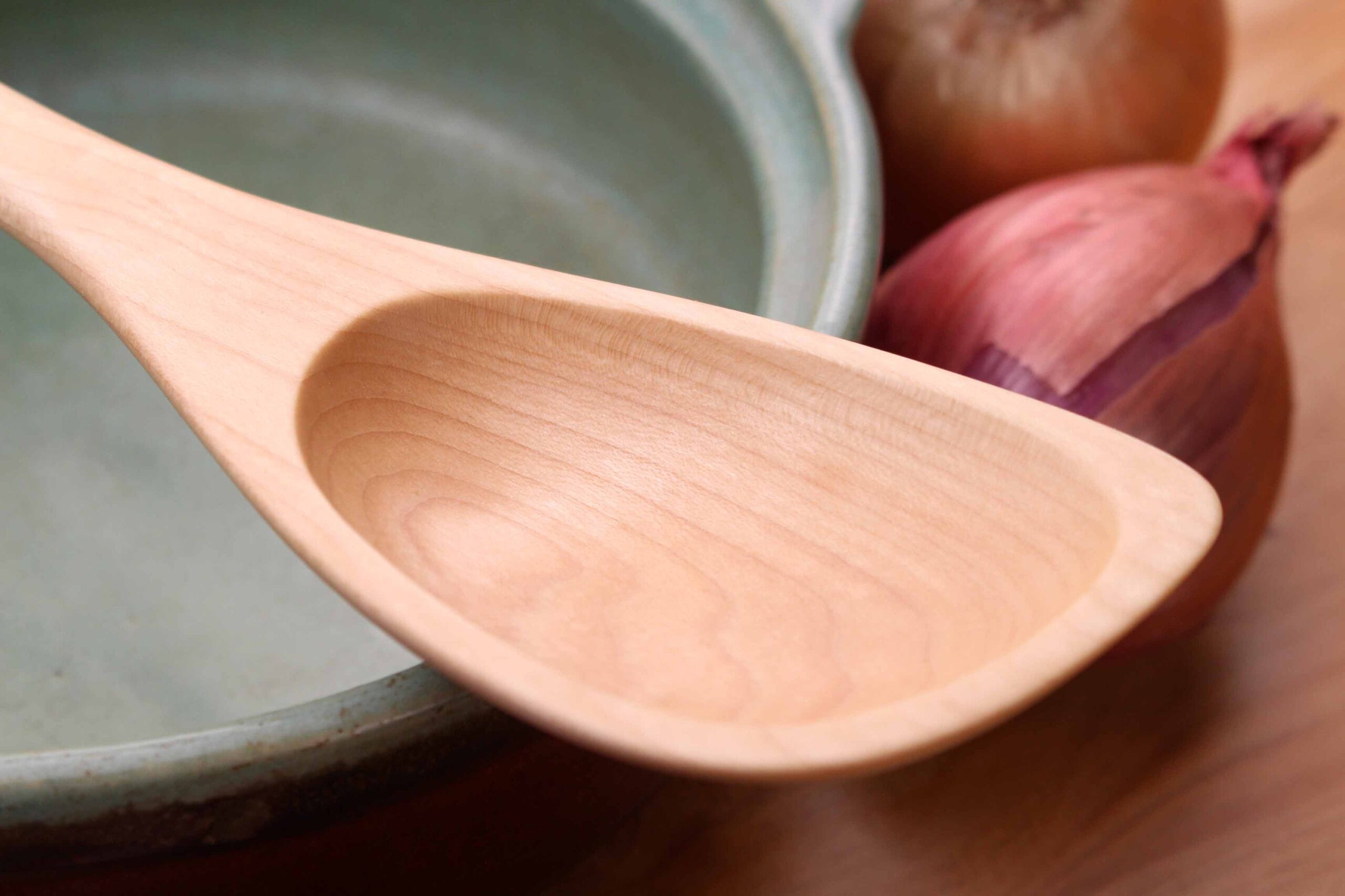 Hybrid wooden roux spoon spatula spoon hand made from Walnut, Cherry, or Maple wood - Image 8