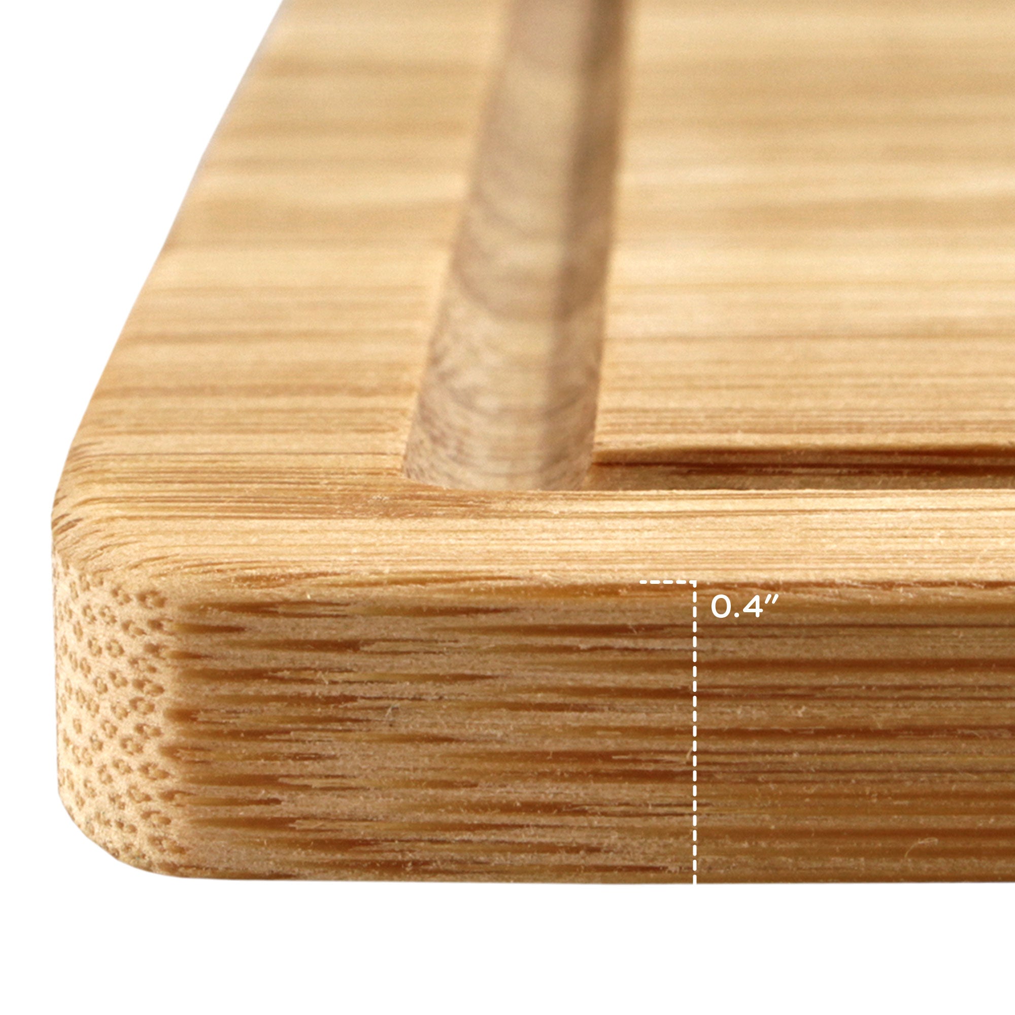 Flat Grooved Thin Bamboo Cutting Board 13" x 9" x 0.4" - Image 5